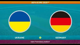 Ukraine vs Germany | UEFA EURO 2020 PES 2021 Gameplay