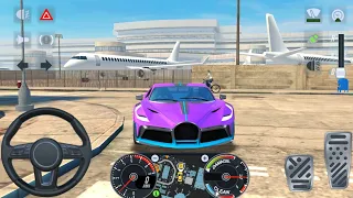 BLUE AND PURPLE MIX BUGATTI DIVO CAR GAMEPLAY - TAXI SIM 2022 - ANDROID AND iOS 1