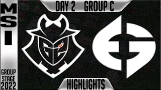 G2 vs EG Highlights | MSI 2022 Day 2 Group C | G2 Esports vs Evil Geniuses