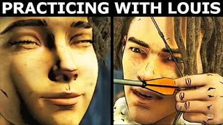 Clementine Practices Shooting With Louis - All Dialogues - The Walking Dead Final Season 4 Episode 2