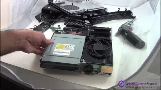 Removing Game Disc from a broken XBOX360 SLIM DVD Drive gc repairs