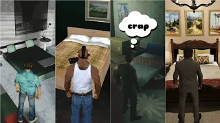 #Evolution of Safehouse #Beds in GTA Games!!