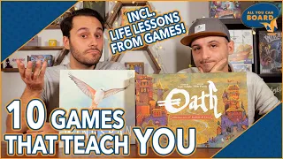 10 Board Games That Teach YOU