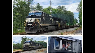 5-30-2023: NS AC44C6M 4434 With P5 & NS ES44DC 7692 Lead NS 249 Thru Kathleen, GA