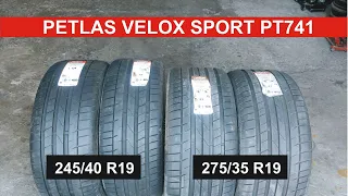 Обзор разношироких шин Petlas PT741 Velox Sport 245/40, 275/35 R19