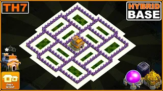 NEW BEST! TH7 Trophy/Hybrid Base 2023 Copy Link | COC Town hall 7 Base Design