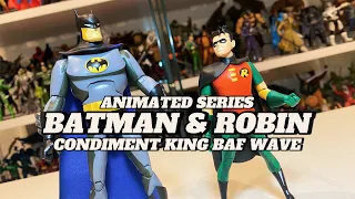 Batman Animated Series Batman and Robin Review | Condiment King BAF Wave | McFarlane Toys | BTAS