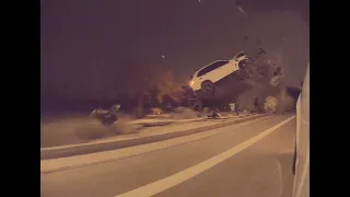 Shocking High-Speed BMW X5 Crash Captured on Tesla Model Y Side Camera