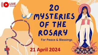 📿 24/7 Holy Rosary 🌹 20 Mysteries in English🙏 Basilica of Bom Jesus 🙏21 April 2024 #oldgoachurch