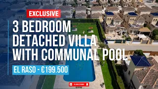 3 bedroom detached villa with communal pool - El Raso - Guardamar - €199.500