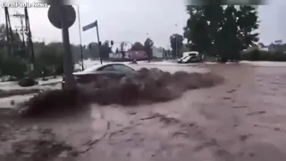 EarthPedia News [ FLOOD ] Torrential rains caused flash floods in Nowy Sącz, Poland 20 July 2021
