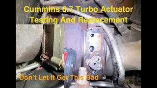 Ram 6.7 Cummins Turbo Actuator Testing And Replacement