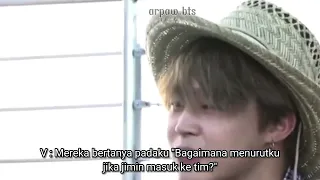 taehyung nulis surat buat jimin ( Bon Voyage)