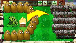 Plants vs Zombies Hack - 1 Threepeater vs 9999 Giga-Gargantuar