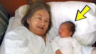 She gave birth at the age of 60, when the husband looked at the baby, he immediately left his wife!