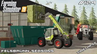 Installing belt feeder system | Animals on Felsbrunn Seasons | Farming Simulator 19 | Episode 124