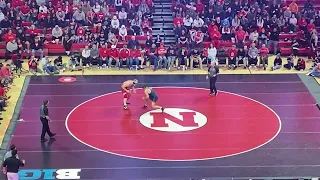 Nash Hutmacher Polar Bear Nebraska Husker Wrestling vs Illinois Heavyweight 2/4/24