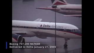 Rainy Night in Georgia | Classic Atlanta Airplane Spotting (December 2001/Post-9/11) Part 2