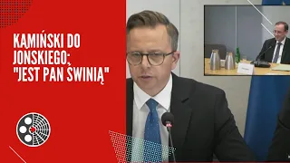 Kamiński do Jońskiego: "Jest pan świnią" i opuszcza posiedzenie komisji śledczej