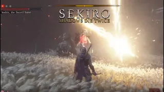 Final Boss Genichiro + Sword Saint Isshin  *Sekiro - 2nd Playthrough, Hard Mode (w/o Kuro`s Charm)