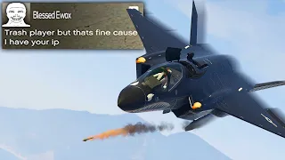 Trolling Tryhards Until They Rage Quit With The Stealth F-160 Raiju Jet (GTA Online)