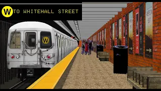 OpenBVE (W) Astoria-Ditmars Blvd To Whitehall Street (R46)(Weekday)