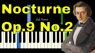 Nocturne Op.9 No.2 - Chopin  EASY Piano