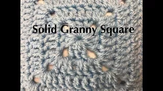 Ophelia Talks about HOW TO CROCHET A SOLID GRANNY SQUARE