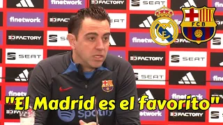 XAVI HERNÁNDEZ: "El Madrid es el favorito" - Rueda de prensa previa al Real Madrid vs FC Barcelona