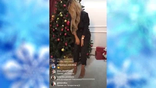 Катя Колисниченко на новогодней фотосессии. в Instagram live