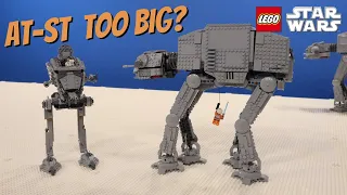 The Star Wars LEGO AT-ST Too BIG For Hoth MOCs?