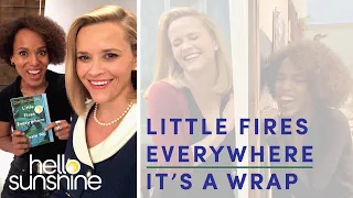Reese Witherspoon & Kerry Washington BTS with the cast of Little Fires Everywhere