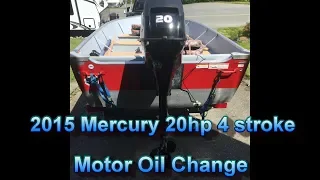 Mercury 4 stroke 20hp oil change
