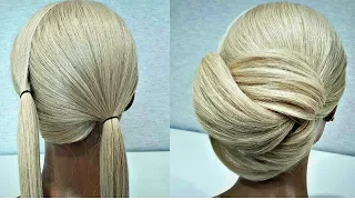 Простая прическа из 2 х Хвостов! Быстрые Прически. A simple hairstyle of 2 ponytails!Fast Hairstyles