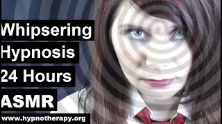 24 Hours of deep sleep hypnosis. Whispering ASMR with finger induction and hypno spiral