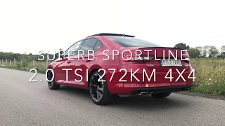 2019 Skoda Superb Sportline 2.0 TSi 4x4 272KM Launch Control, Revs & Slow Motion LC