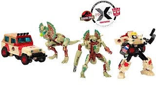 Transformers X Jurassic Park Collaborative Decepticon Dilophocon vs Autobot JP12 Images Preorder!!