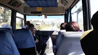 Саранда-Дельвина. Внутри маршрутки. Албания (Inside the mini bus Sarande-Delvine. Albania)