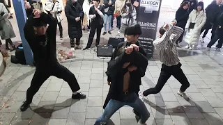 20191119. ILLUSION. EXO 'THE EVE' COVER. SCHOOLBOYS, CUTE CHARMING BUSKING.