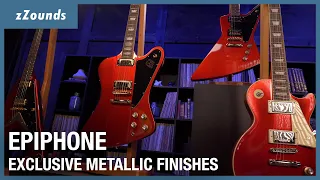 Stunning Epiphone Exclusive Metallic Finishes at zZounds! #epiphone #guitars