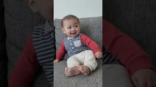 Baby Theo's sitting saga continues