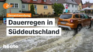 heute 19:00 Uhr vom 01.06.24 Hochwasser in Süddeutschland, Friedensplan für Gaza, Wahlkampf Endspurt