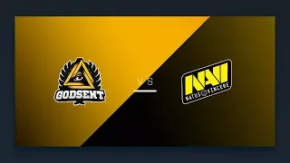 CS:GO - GODSENT vs. Na'Vi [Cbble] Map 2 - EU Day 23 - ESL Pro League Season 6