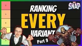 Ranking EVERY Variant! - Part 9 | Sage, M'Baku, Misty Knight | Marvel Snap