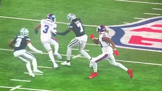 Trevon Diggs injured exits game after hit by Sterling Shepard