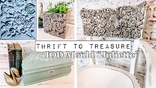 Thrift to Treasure - Thrift flips using the NEW IOD Mould "Juliette" - It's all in the Details