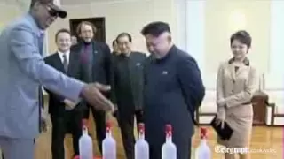North Korea state TV shows Dennis Rodman meeting Kim Jong-un