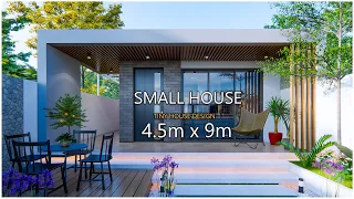 Simple life in Tiny House | Modern small House Design(4.5m x 7m)