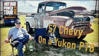 57 Chevy truck on a 2004 Yukon frame build PT8