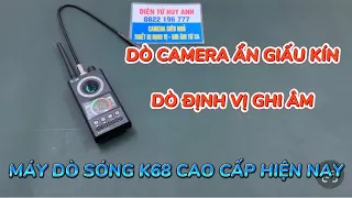 Bộ máy dò sóng k68 cao cấp nhất hiện nay , máy dò camera giấu kín , máy dò định vị không dây